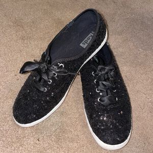 Like New sparkly black keds - perfect for the Eras tour!